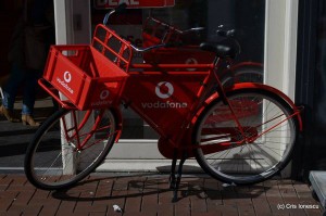 reclama Vodafone in Leiden Olanda 