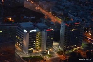 Panorama Bucuresti din cladirea Sky Tower 