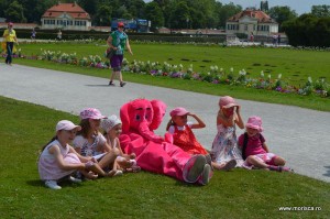 gradina palatului Schloss Nymphenburg din Munchen