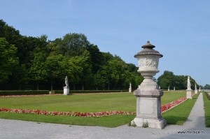 gradina palatului Schloss Nymphenburg din Munchen