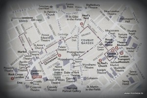 Marea Britanie harta turistica Londra