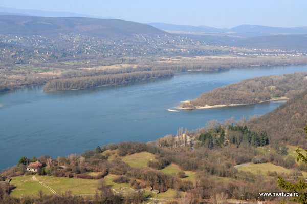 Dunarea vazuta de la Cetatea Visegad - Ungaria